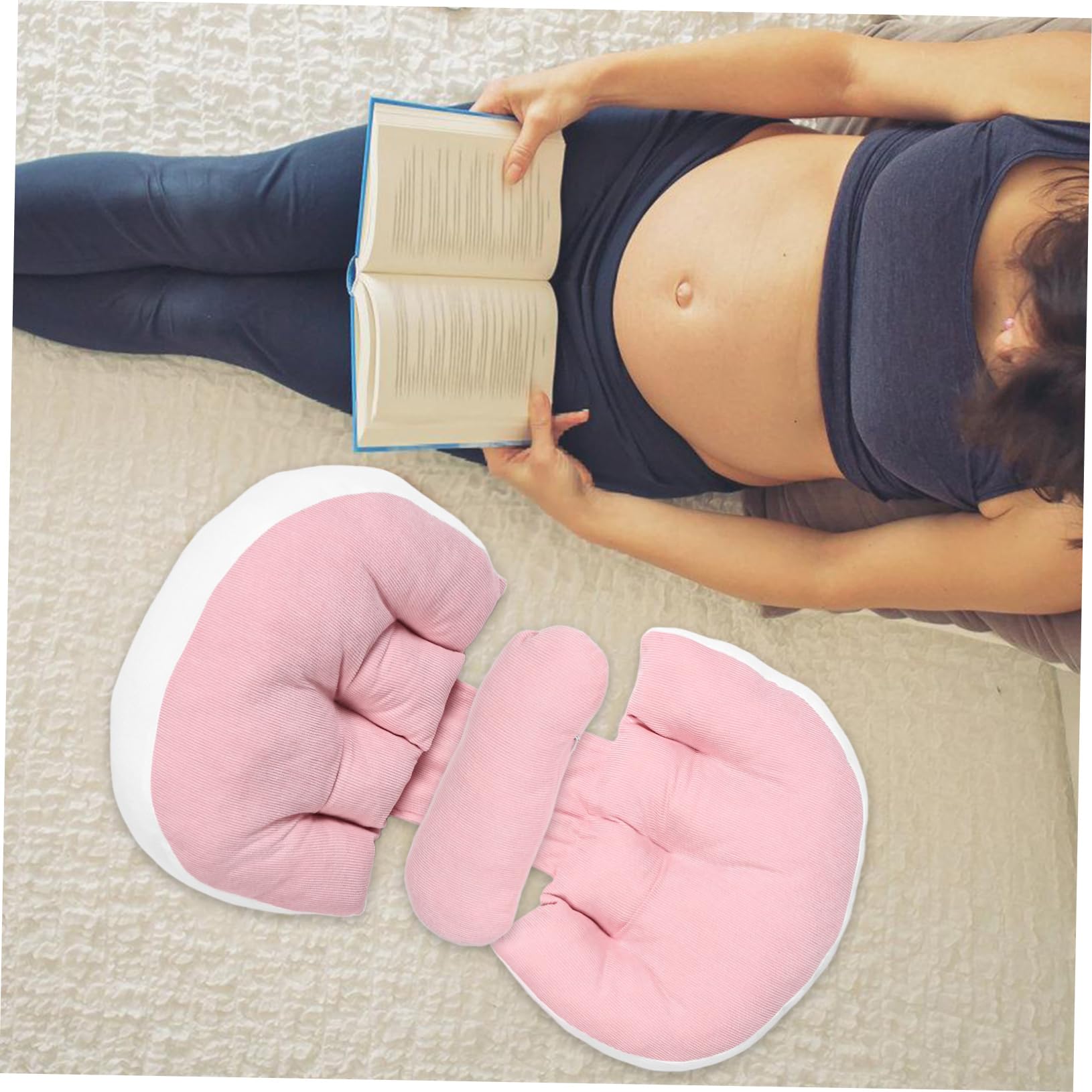 Cuscino u Per Gravidanza e Allattamento Supporto Per Dormire Laterale e Schiena Cuscino Ergonomico Per Maternità Leggero e Multifunzionale Per Donne Incinte