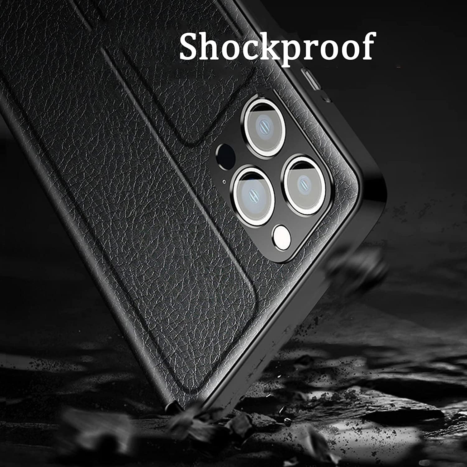 Case for iPhone 14 Pro Max, Clear View Window PU Leather Flip Phone Cover Bookstyle Stand Protective Case for iPhone 14 Pro Max 6.7" (Color : Blue)