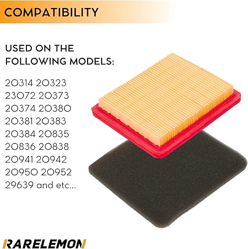 Miniatura 6 de Nuevo KIT de filtro de aire de reemplazo para motores Toro con marca 119-1909 Reemplazo 119-1909 20314 20323 23072 20373 20374 20380 20381 20383