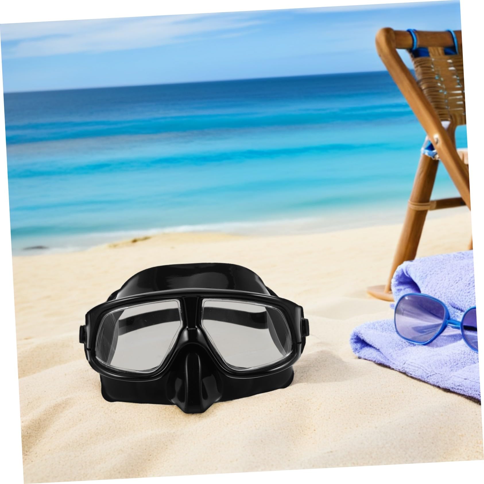 iplusmile Máscara de Buceo para Adultos Ligera con Sellado Antileak Visión y Nasal Gafas para Natación Snorkel y Buceo Piscina