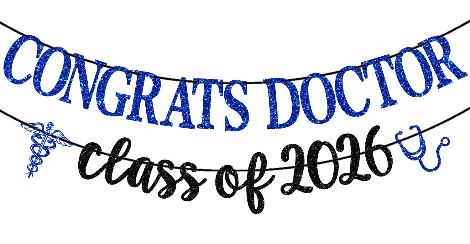 Décoration de fête école de médecine avec la guirlande Future Doctor pour diplômés 2026