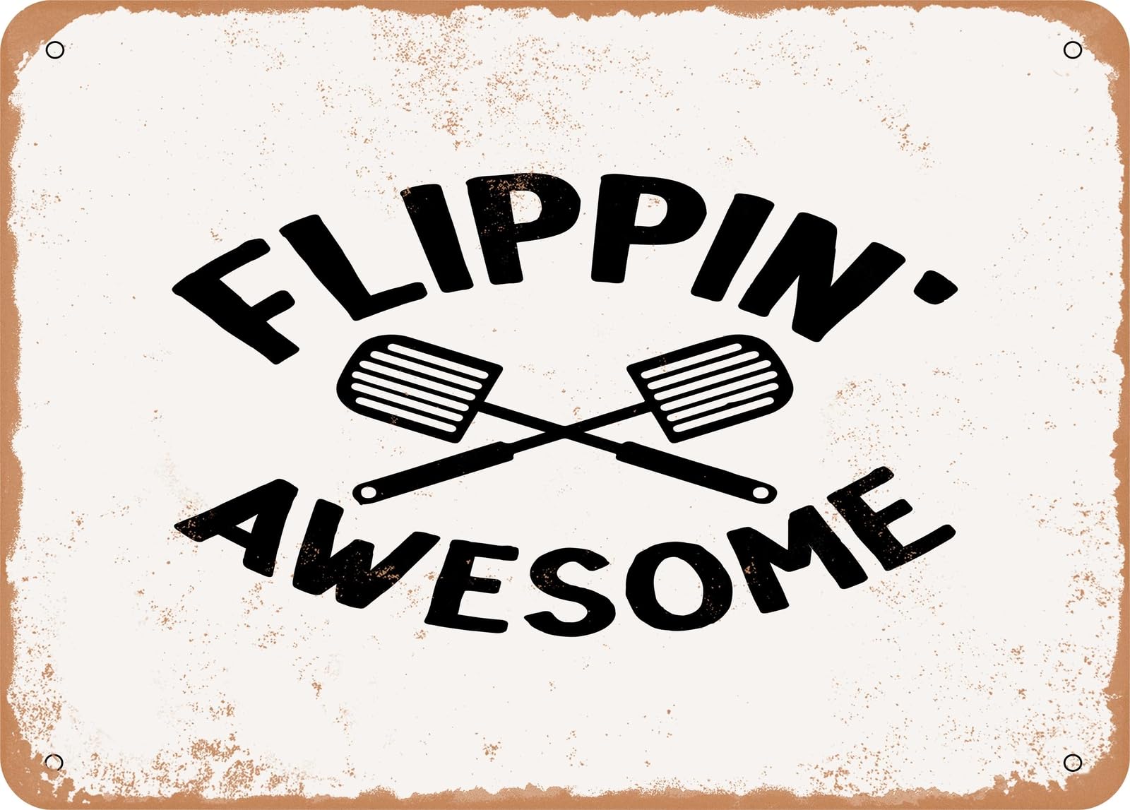 Metal Sign - Flippin Awesome - 3 - Vintage Look Sign home decor