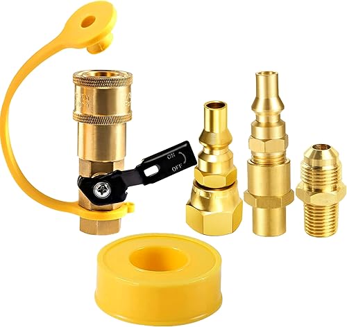 Kit de conversión de adaptador de conexión rápida de propano 14 para Weber Q 100, 1000, 200, 2000, 1200, 2200, Weber Traveler parrilla de gas