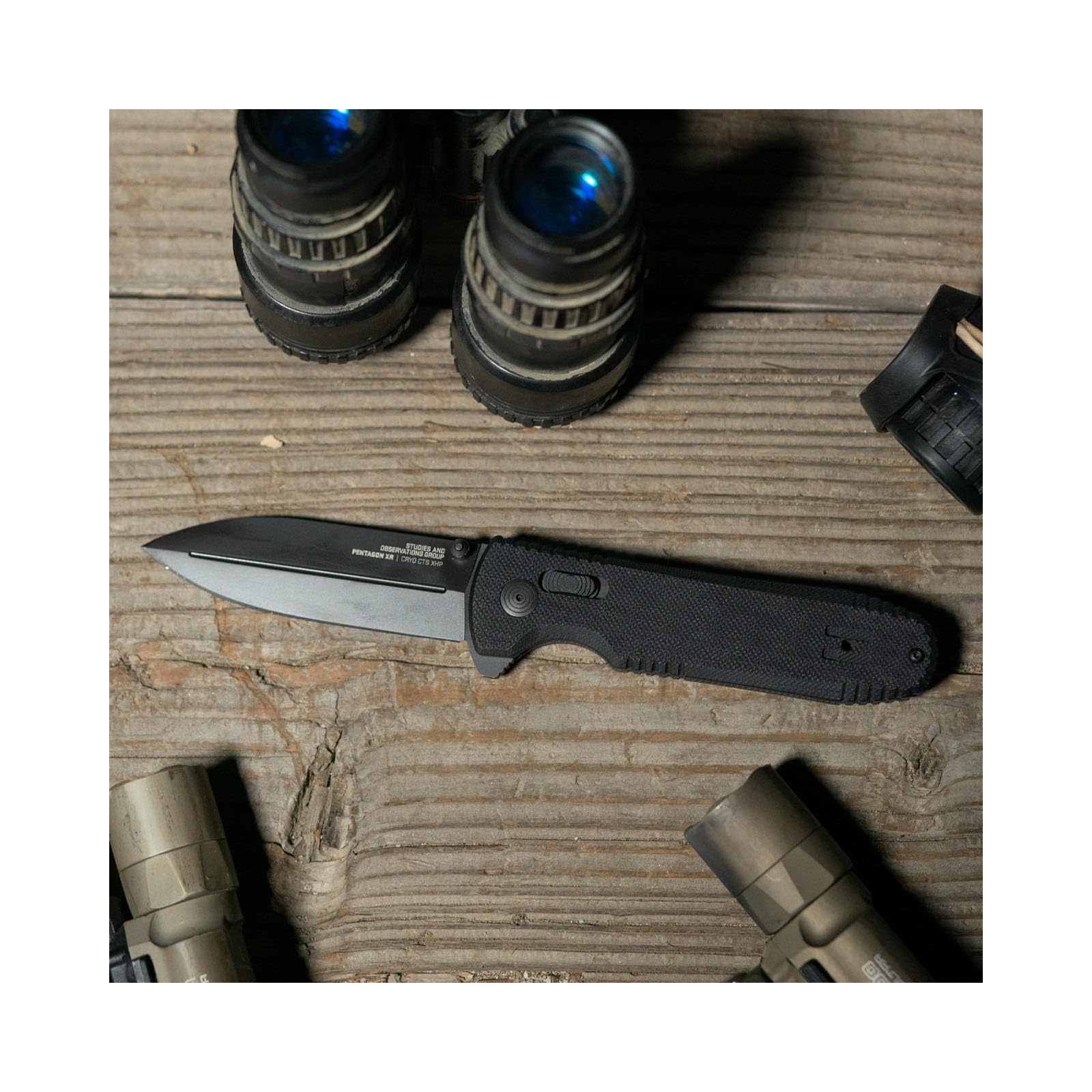 Amazon.co.jp: SOG Pentagon XR クイックオープニング シャープ 両手 