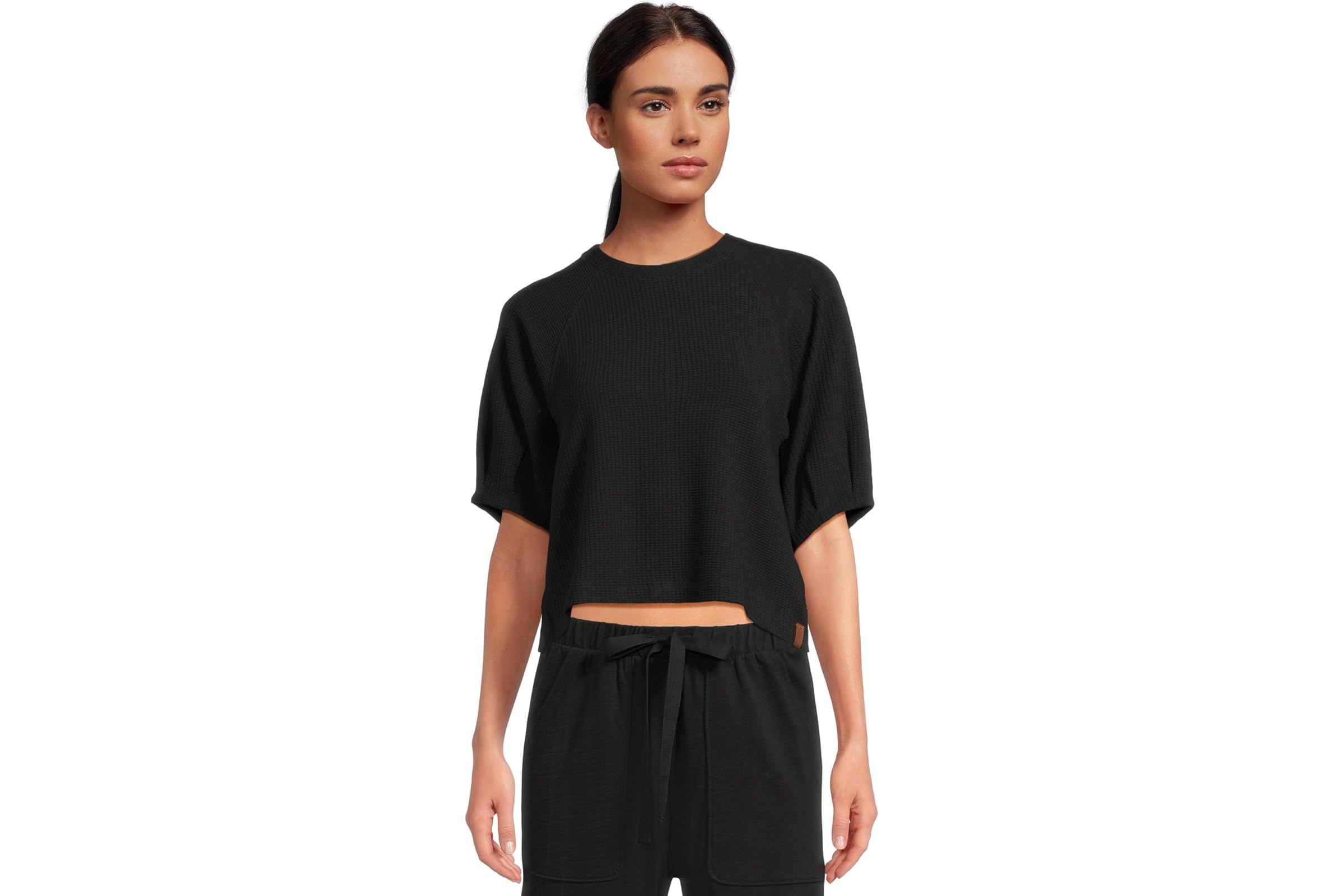 Lilla P Pleated Sleeve Top