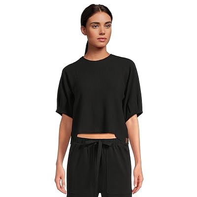 Lilla P Pleated Sleeve Top Women
