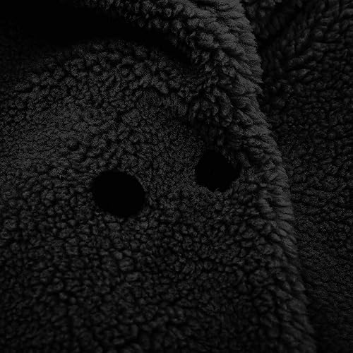 Miniatura 7 de TBUIALL Abrigos de invierno para niñas, forro polar grueso, abrigo cálido resistente al viento, ropa exterior para bebés, chaqueta acolchada para