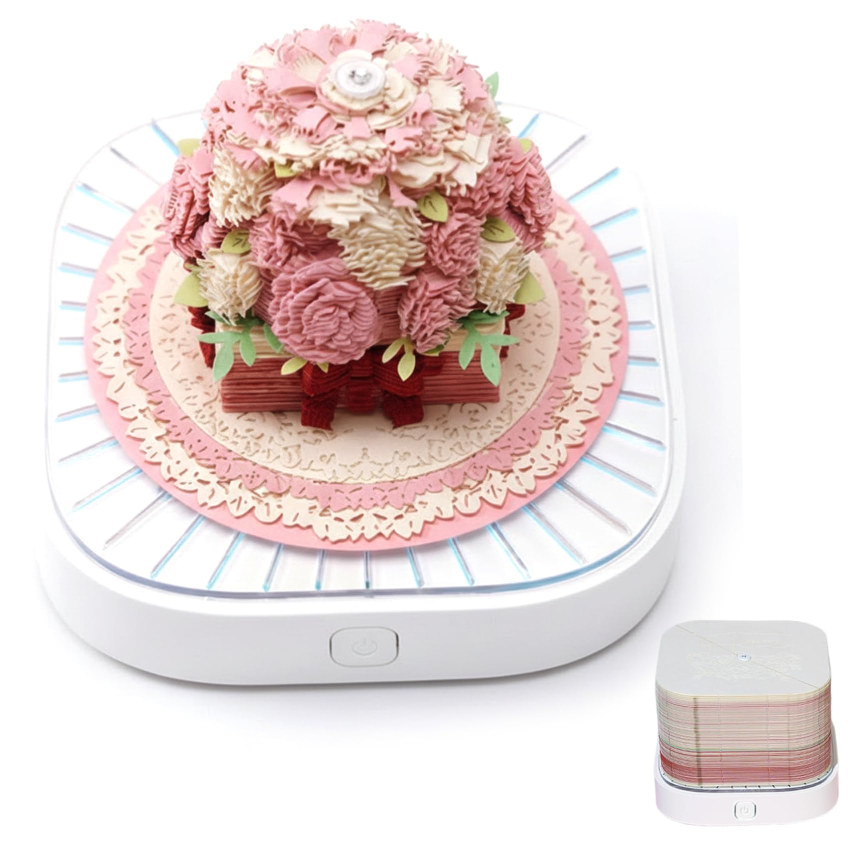 Idée cadeau originale avec le calendrier 3D 2026 rose panoramique - 7