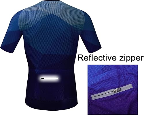 Miniatura 3 de JPOJPO Cycling Jersey Men, Men's Racing Bike Shirt Biking Tops S-XXXL