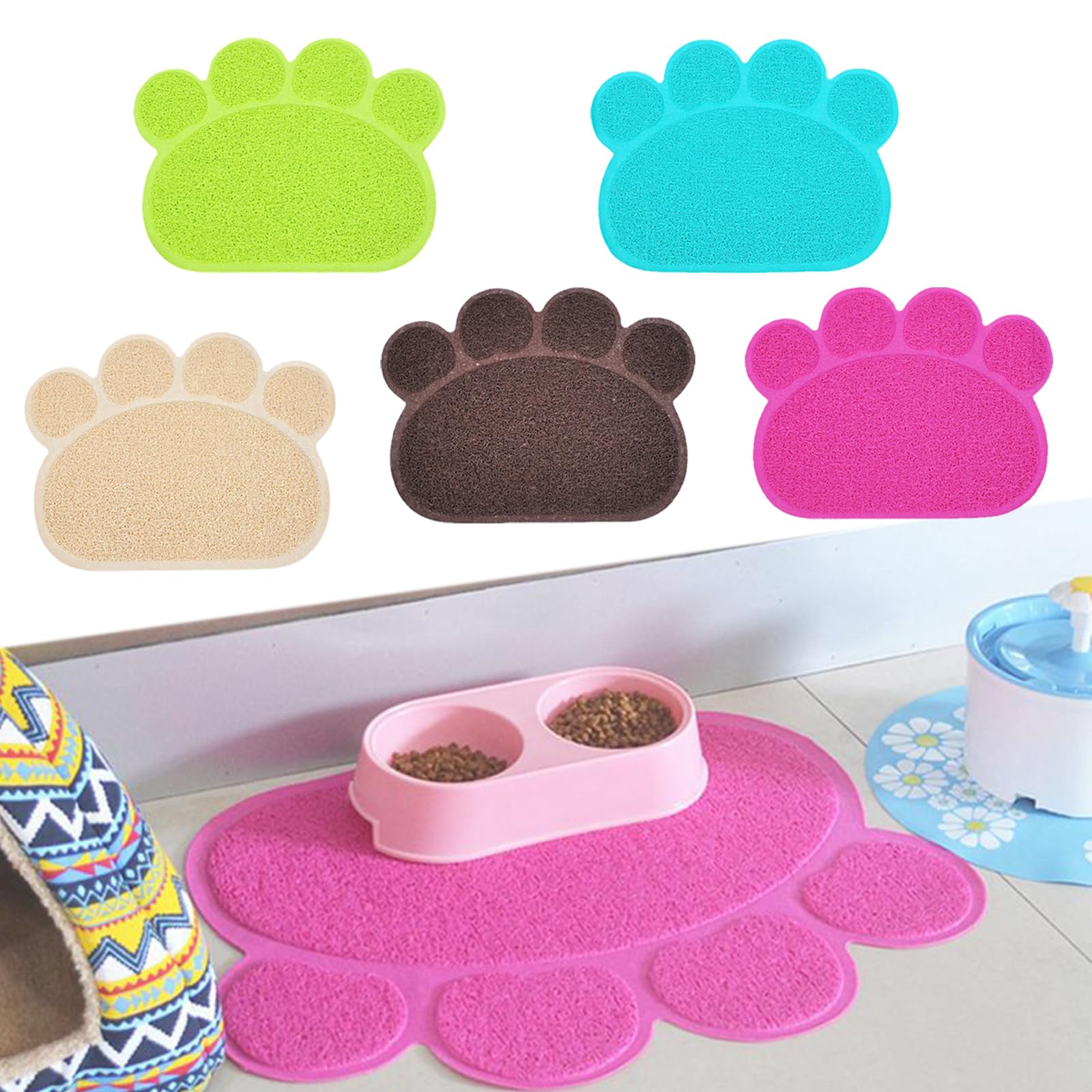 Kyaoayo Cat Litter Mat, Cat Litter Collection Mat, Cat Litter Tray Mat, Cat Litter Tray, High-Quality PVC Material - Image 4
