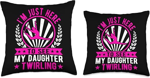Miniatura 3 de Baton Twirler, I'm Just Here To See, Dance Baton Majorette Throw Pillow