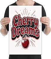 Vista 2 de Cherry Dreams Art Print - Retro Wall Decor - 13x19 Poster Print - Nostalgic Aesthetic