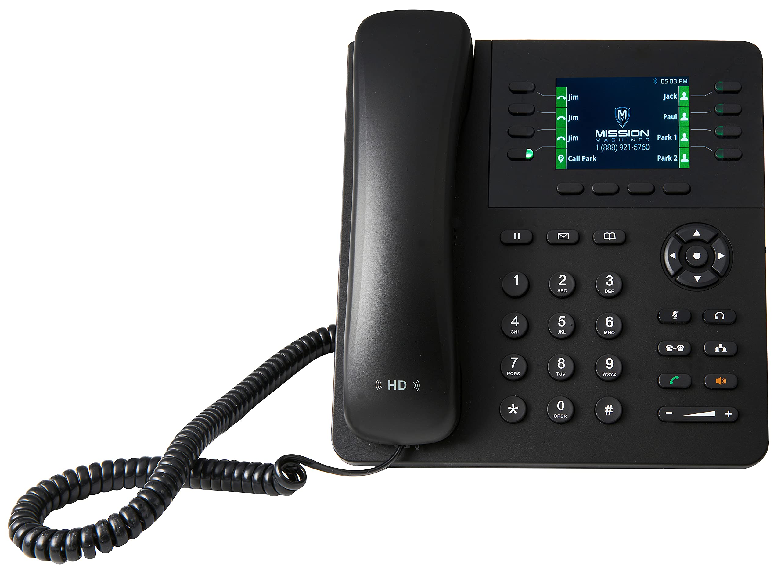 Mission Machines S-100 Business Phone System: Essential Pack - Auto Attendant/Voicemail, Cell & Remote Phone Extensions, Call Recording & Mission Machines Phone Service for 2 Month (24 Phone Bundle)