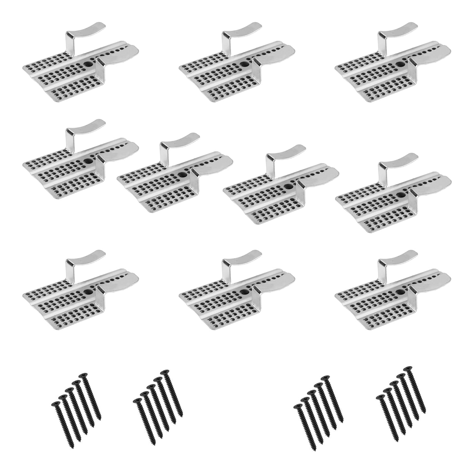 10Pcs High Strength Plasterboard Anchors Clips Perfect for Fixing 1/2 or 5/8 Inch Panel Home Improvement Without Tool Wall Repair Clamps