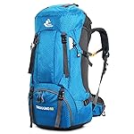 Bseash 60L Waterproof Hiking Camping Backpack with Rain Cover, Large Outdoor Sport Travel Daypack Rucksack for Climbing