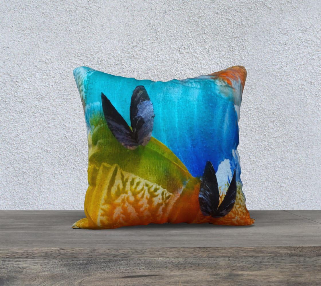 Shells 18" x 18" Throw Pillow Case Pillow Set Home & Kitchen