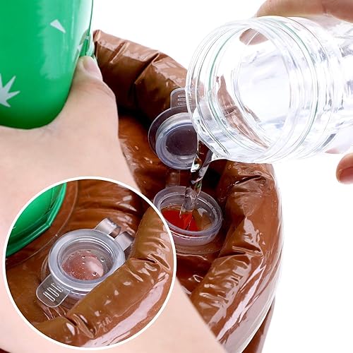 Miniatura 5 de Paquete de 2 cactus inflables de 35 pulgadas para decoración temática de verano para fiesta hawaiana Luau