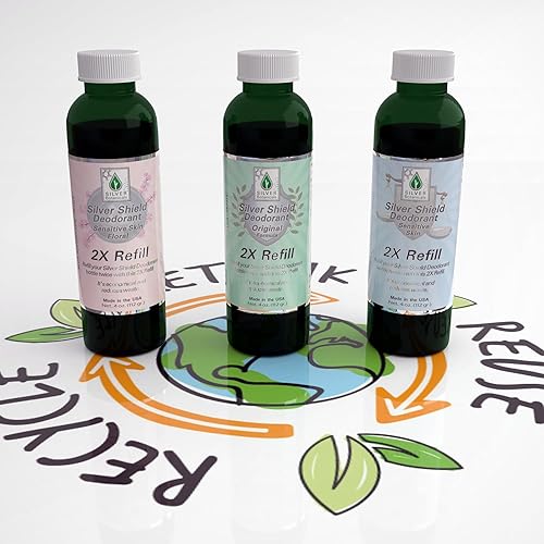 Miniatura 4 de Silver Shield Desodorante 2X Recambio - Fórmula original  Desodorante de plata coloidal natural  Recambio de 4 onzas