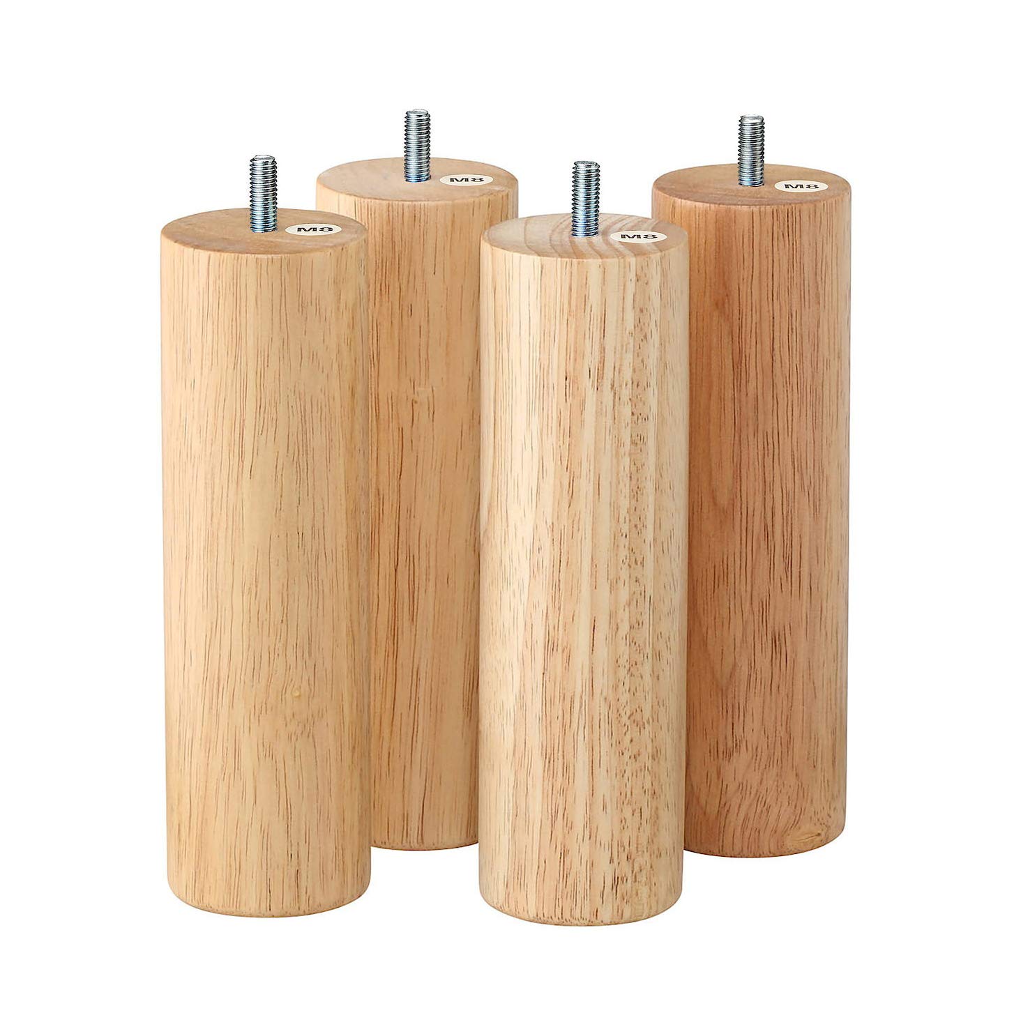 Amazon.co.jp: 無印良品 木製脚・20cm/ナチュラル(M8) 4本組 02528355 