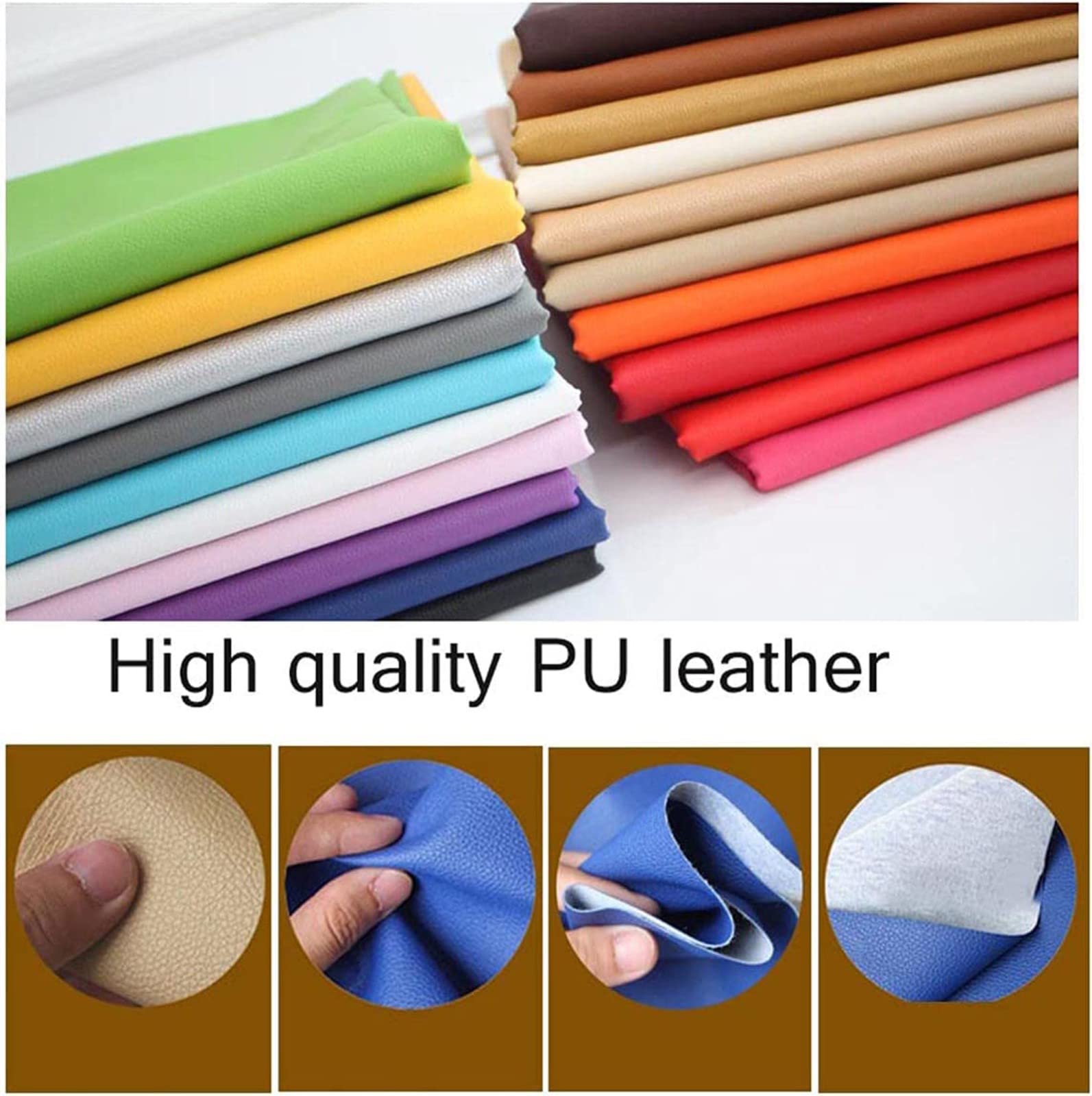 Set da 2 pezzi, in pelle sintetica di poliuretano, con memory foam, per barhocker e banco di sessel da 40 cm, per la cura dei bambini e per il gastrone