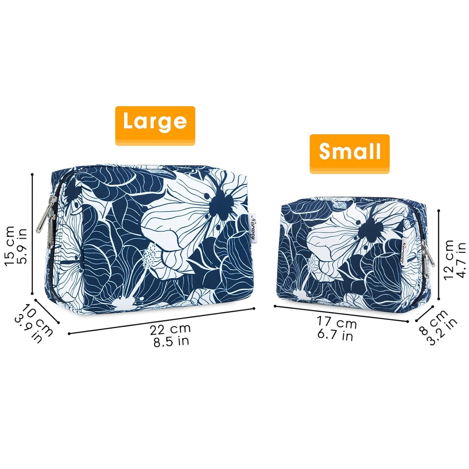 Why We Love the Narwey Blue Lotus Makeup Bag for Travel