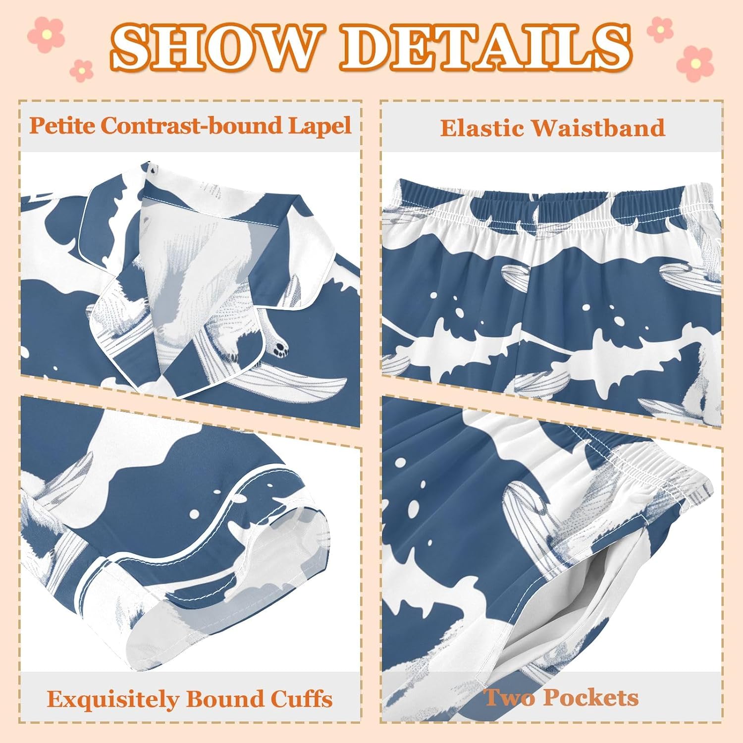 Kids Casual Satin Wear Set Surfing Polar Bear Unisex Relaxed Fit Clothing