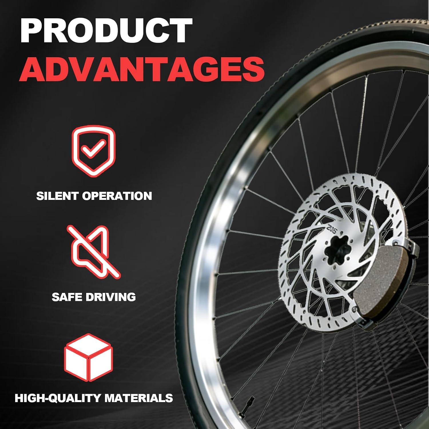 Automotive Universal Heavy-Duty 220MM Thickened Front Brake Disc Compatible with Surron LBX, Segway X260/X160,Talaria Sting Offroad TL50 etc Stainless Steel Motorcycle Brake Turntable