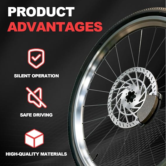 Automotive Universal Heavy-Duty 220MM Thickened Front Brake Disc Compatible with Surron LBX, Segway X260/X160,Talaria Sting Offroad TL50 etc Stainless Steel Motorcycle Brake Turntable