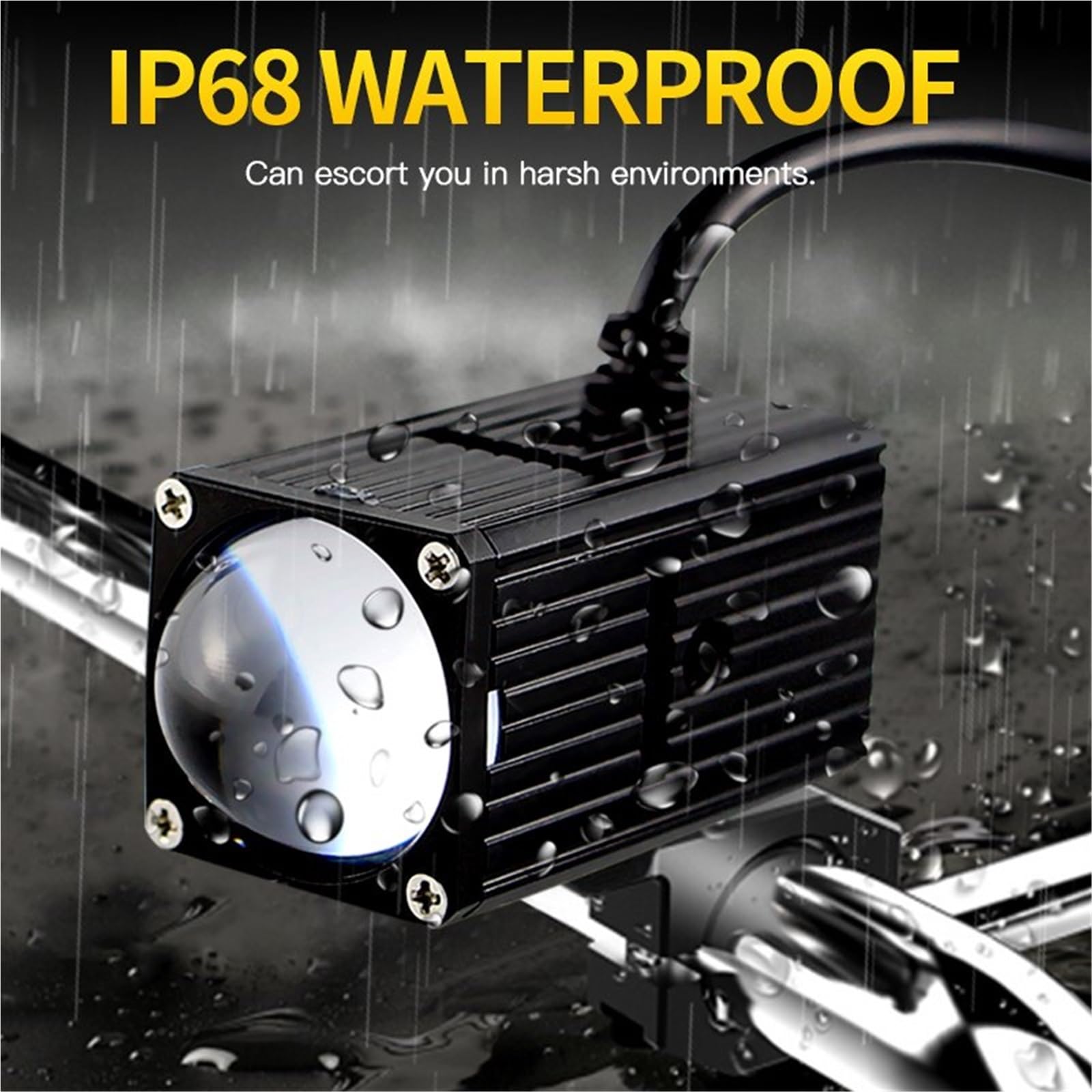 Phare Antibrouillard Phare LED Universel X6C 18000Lm Phare Moto LED