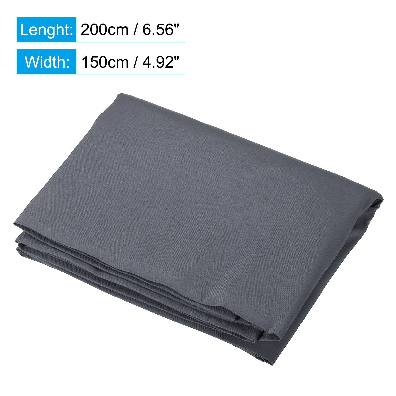 PATIKIL 7x5ft Fabric Backdrop, Gray Seamless Polyester Cotton Photo Background for Photography Studio - Image 2