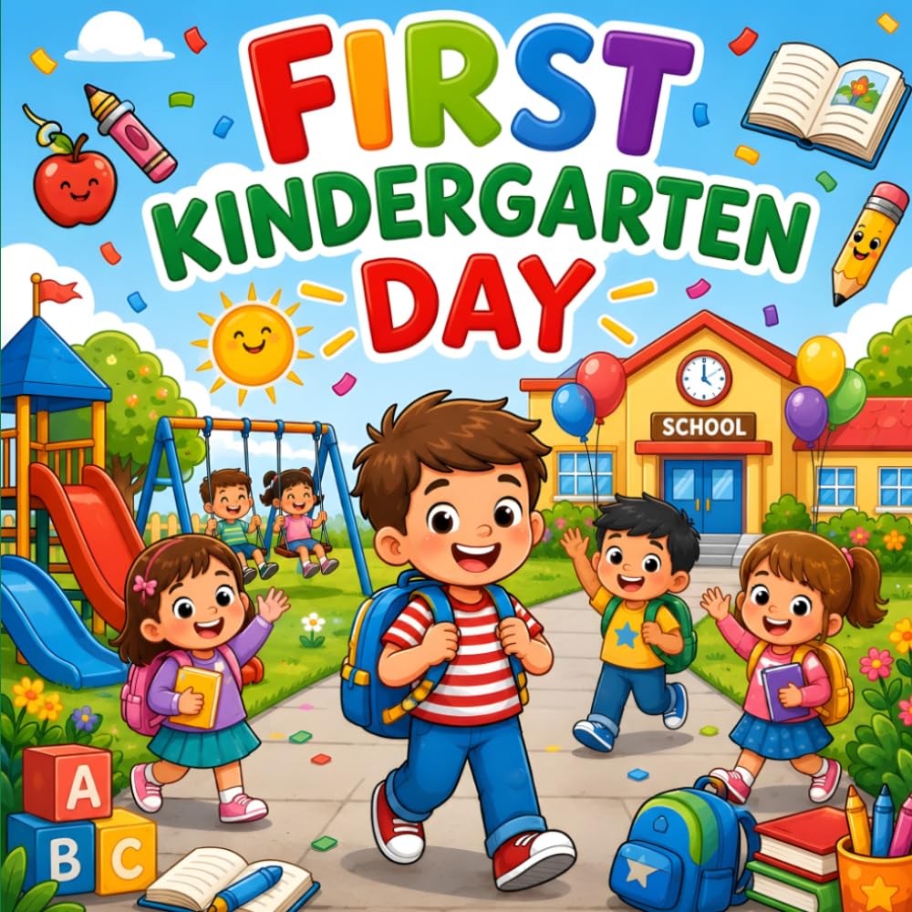 First Kindergarten Day Books for Kids: A Fun First Day of School Story About Learning Rules and Making Friends