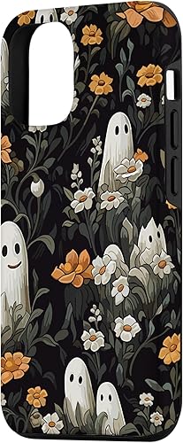 Miniatura 2 de Funda con diseño floral para iPhone 1212 Pro con diseño de fantasmas espeluznantes de Halloween