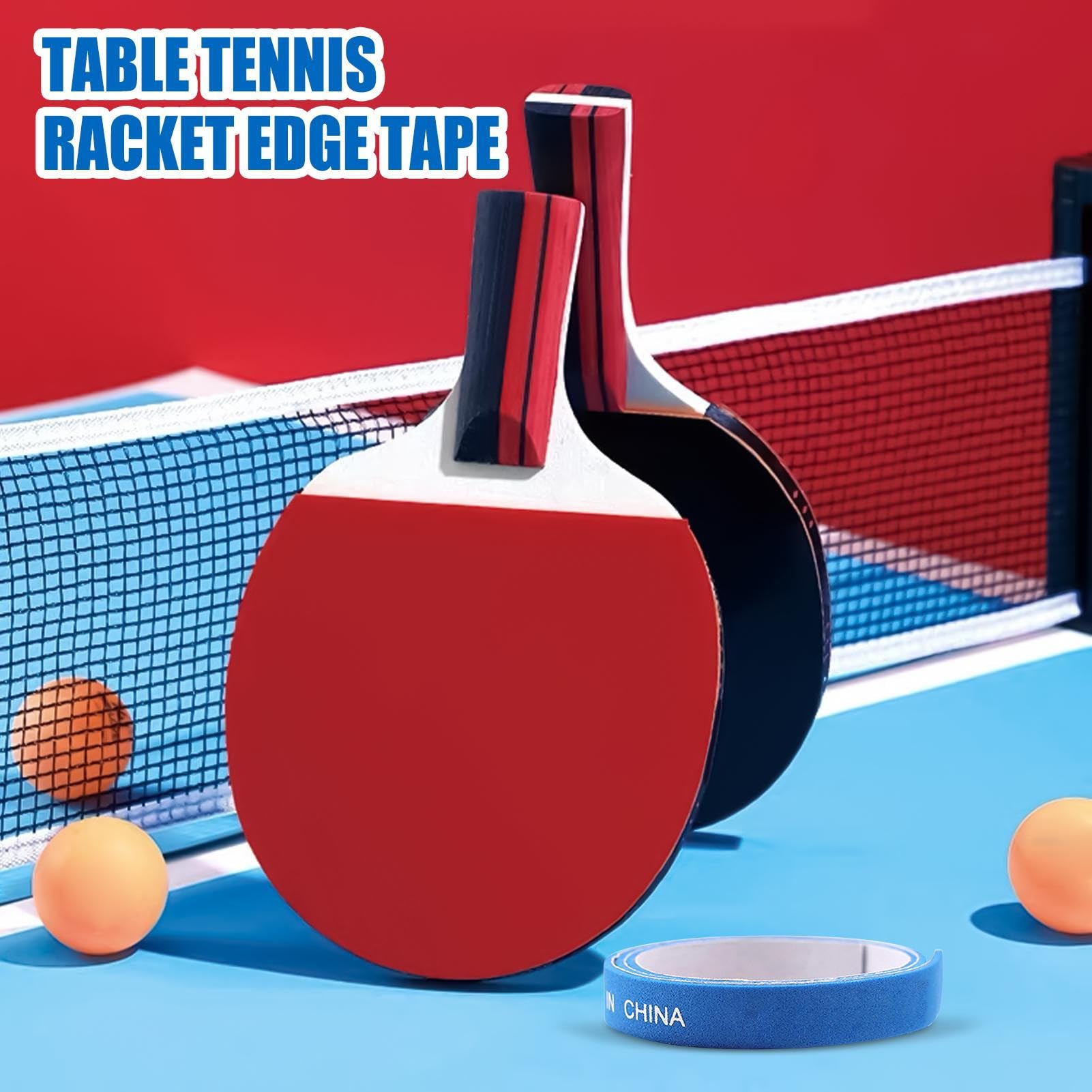 Cinta Protectora Lateral para Tenis de Mesa | Pack de 10 Cintas para Bordes de Paletas de Pong,Accesorios Deportivos para Entrenamiento, Competiciones y Uso en Gimnasio