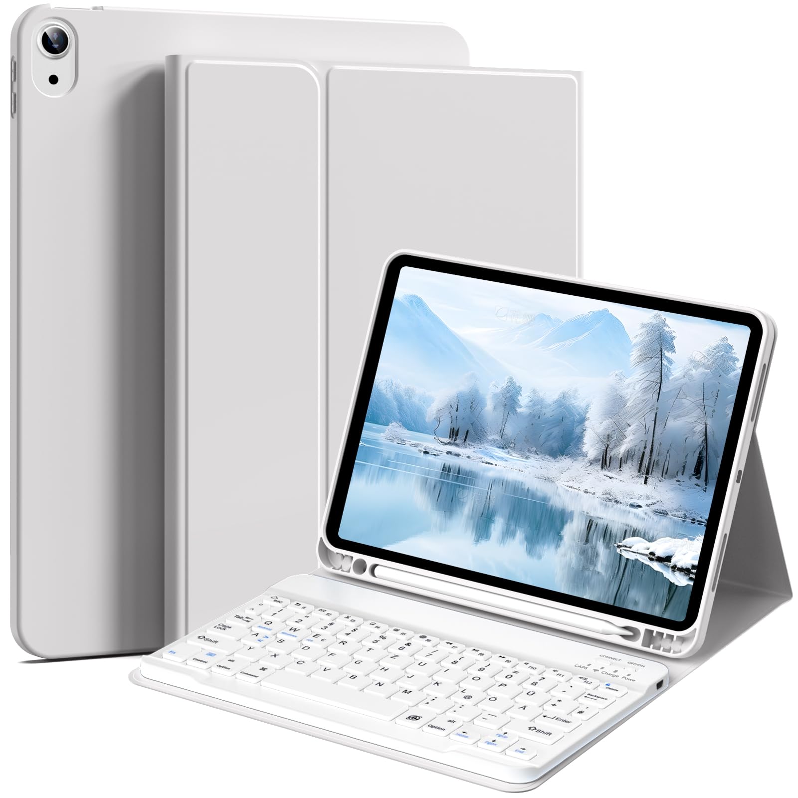 IAMKHO Tastatur Hülle für iPad 9./8./7. Generation 10.2 Zoll