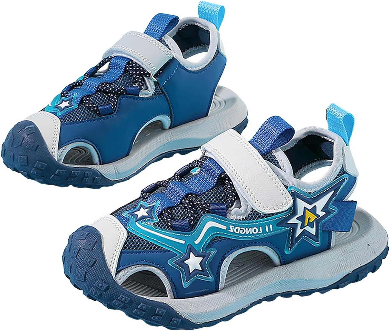 IWIHMIV Toddler Sandals Boys Girls Soft Sole Sandals Kids Closed Toe Water Sport Outdoor Non Slip Summer Beach Shoes