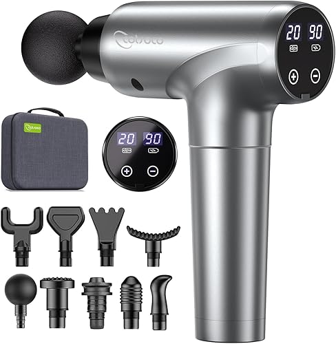 Pistola de masaje de 6 velocidades masajeador manual inalámbrico para tejido profundo y músculos artefacto recargable por percusión súper silencioso