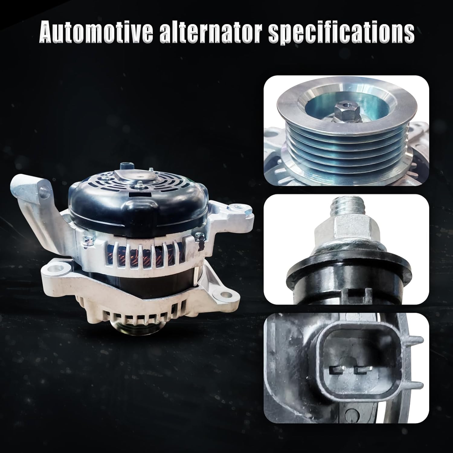 Alternator Compatible with 2008-2009 Aspen Limited, 2008 Durango SXT, 2008-2009 Durango SLT, 2008-2010 Grand Cherokee Laredo, Alternator Replacement 04801252AD