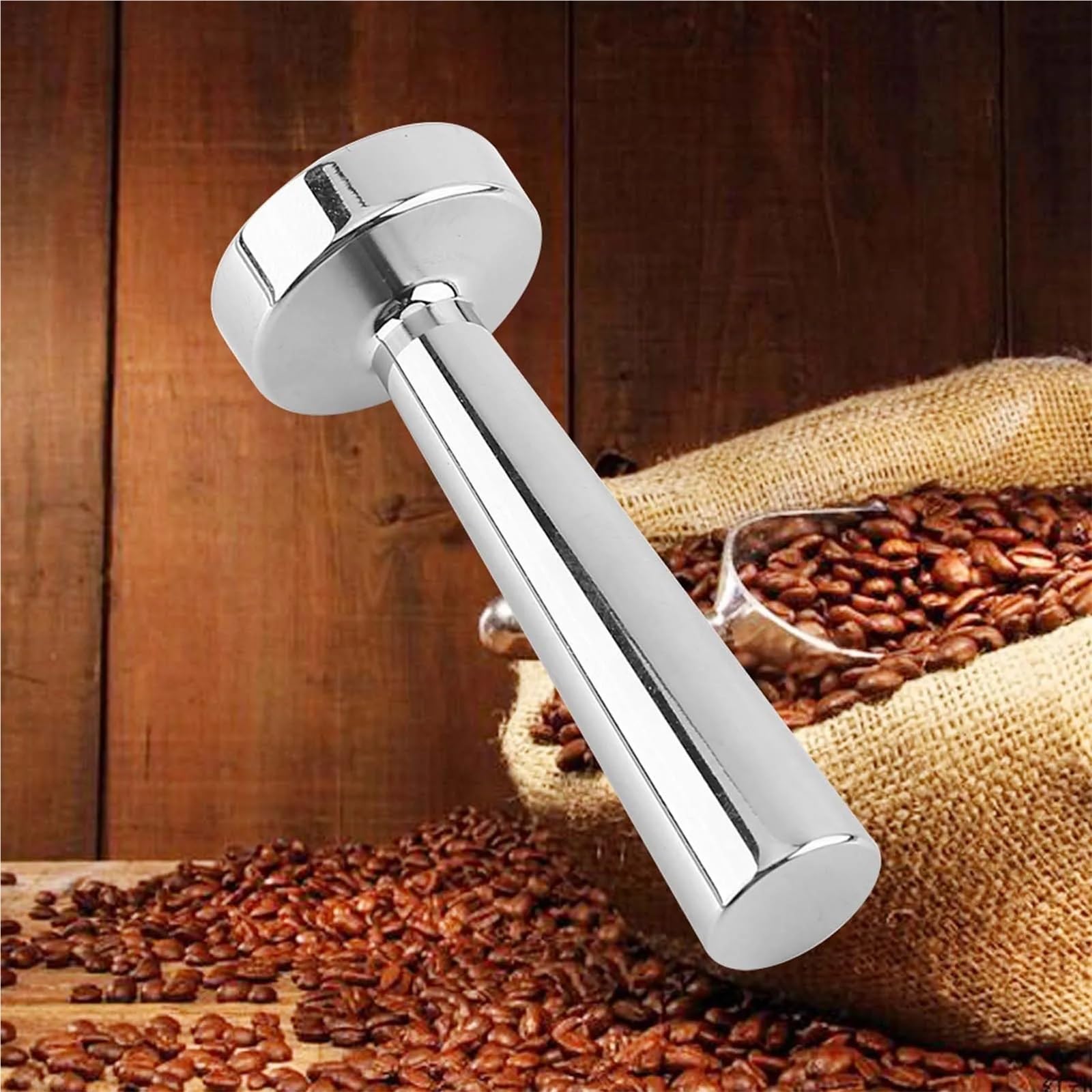 El café golpea, Prensa de café acero inoxidable for máquina cápsulas, plateado, 3 piezas