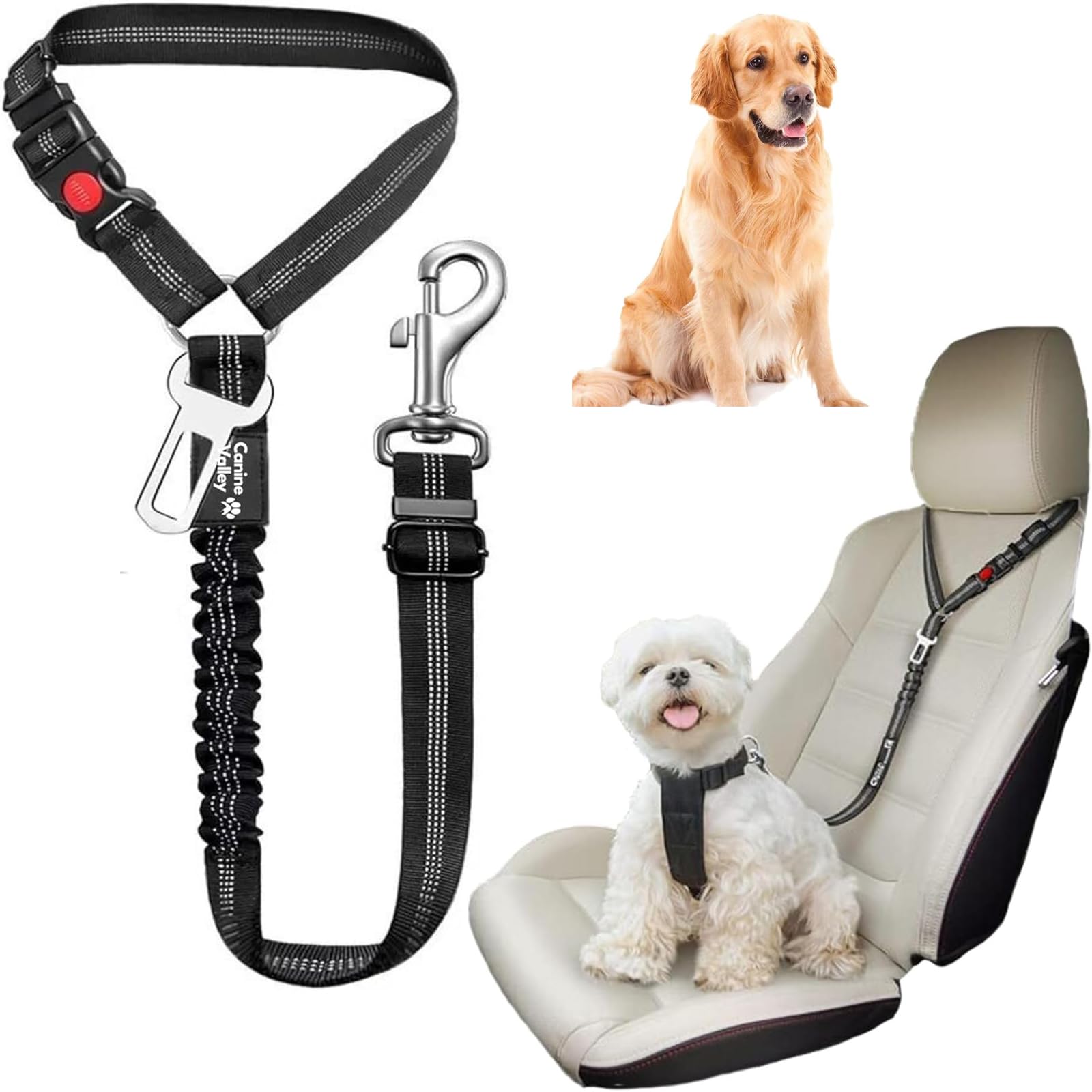 Dog Seat Belts for Cars Uk Dog Car Headrest Seat Belt for Pet Dogs Safety Harness Travel Accessories in UK