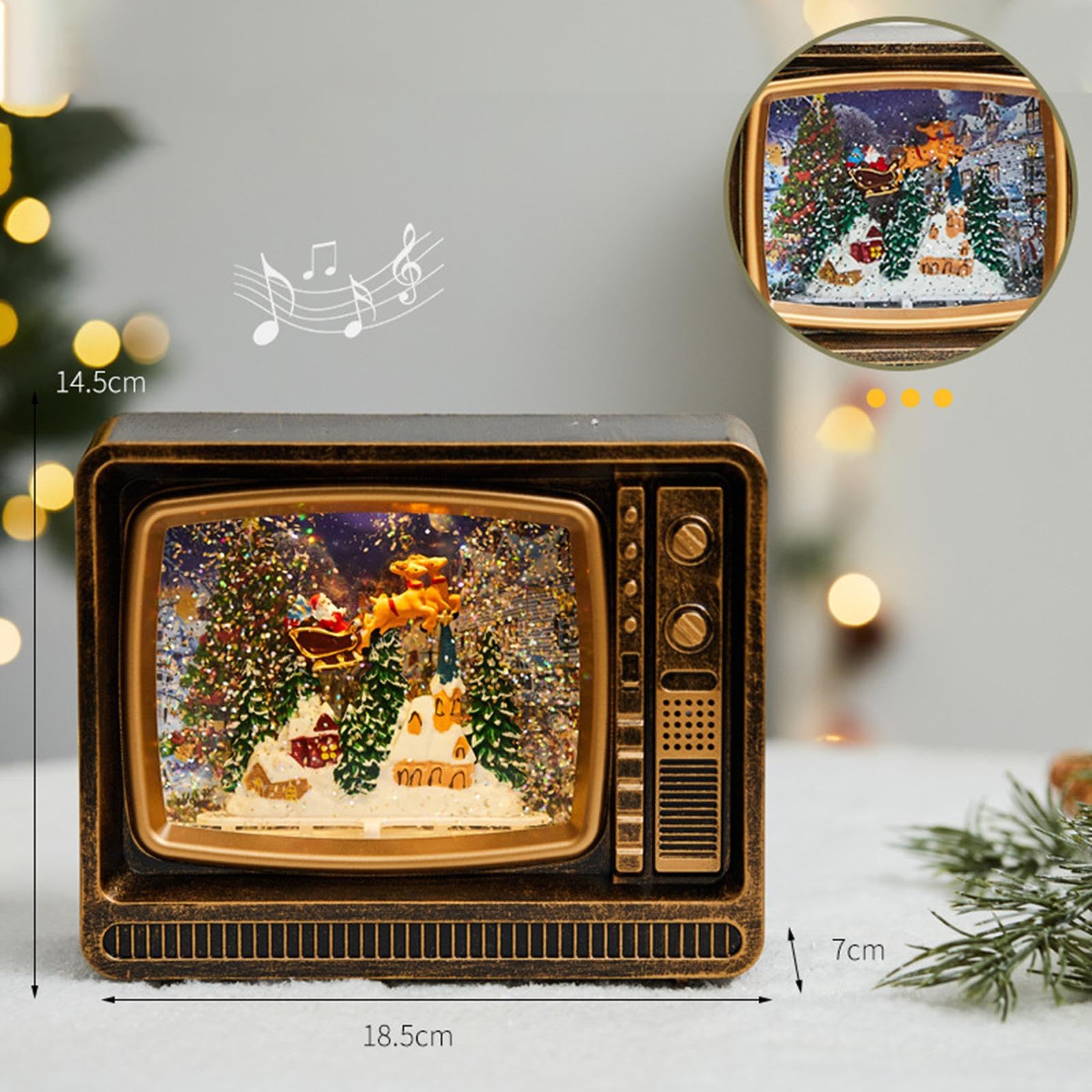 Adorno Navideño Coleccionable para Escritorio O Mesa, Ideal para La Oficina, O La Sala de Estar, Reno, Individual