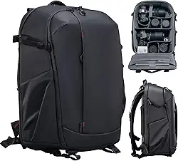ULANZI Mochila Profissional para Fotógrafos, Resistente à Água, Antifurto, com Suporte de Tripé para Lente de Câmera e Espaço para Laptop de 16"
