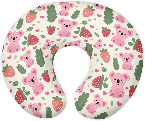 Miniatura 46 de Funda de almohada de lactancia de dibujos animados para recién nacido, estampado de perro salchicha en forma de U, funda de almohada de lactancia