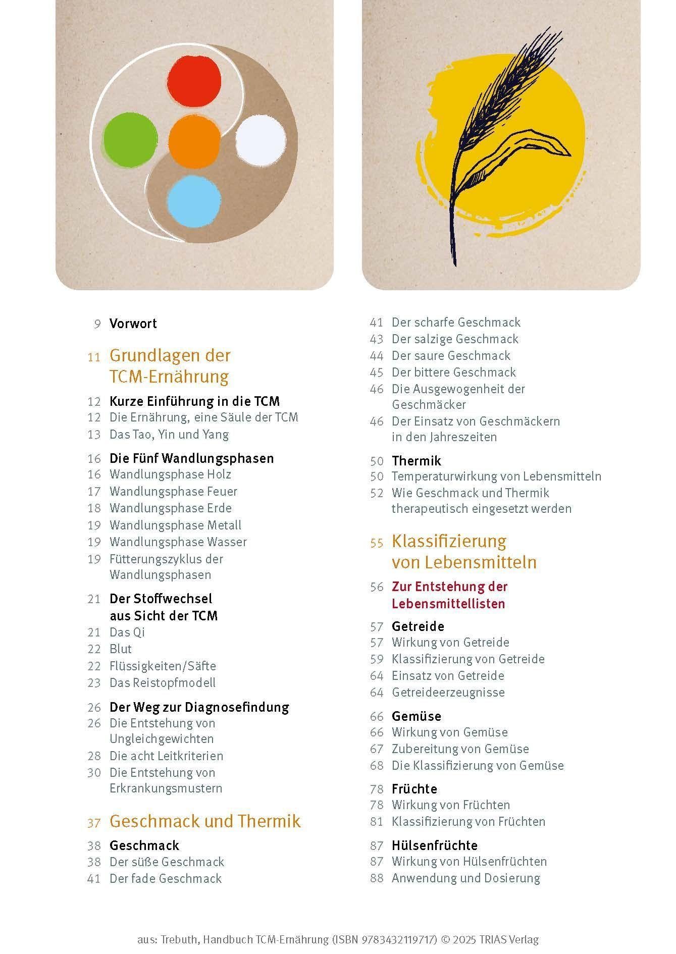 Handbuch TCM-Ernährung: Fünf Elemente Ernährung & Diätetik: das gesammelte Wissen. Grundlagen, Anwendung, Praxis, Rezepte. Nach dem Bestseller von Barbara Temelie & Beatrice Trebuth
