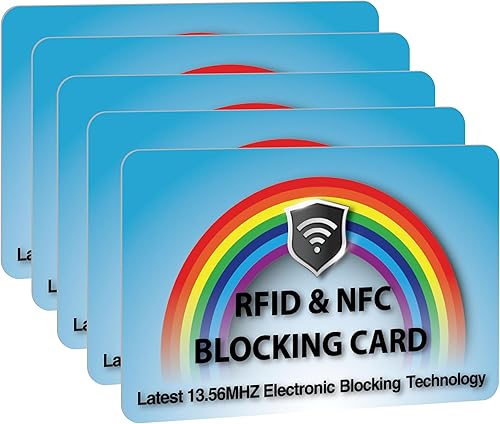 Miniatura 22 de SaiTech IT Tarjeta de bloqueo RFID, una tarjeta protege todo el monedero, NFC sin contacto, protector de tarjeta de crédito bancario sin contacto