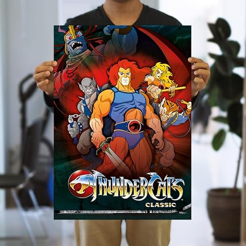 Miniatura 2 de MIGHTYPRINT ThunderCats - Arte de pared clásico de 17 x 24 pulgadas, coleccionable con licencia oficial, ideal para regalar y coleccionar, León,