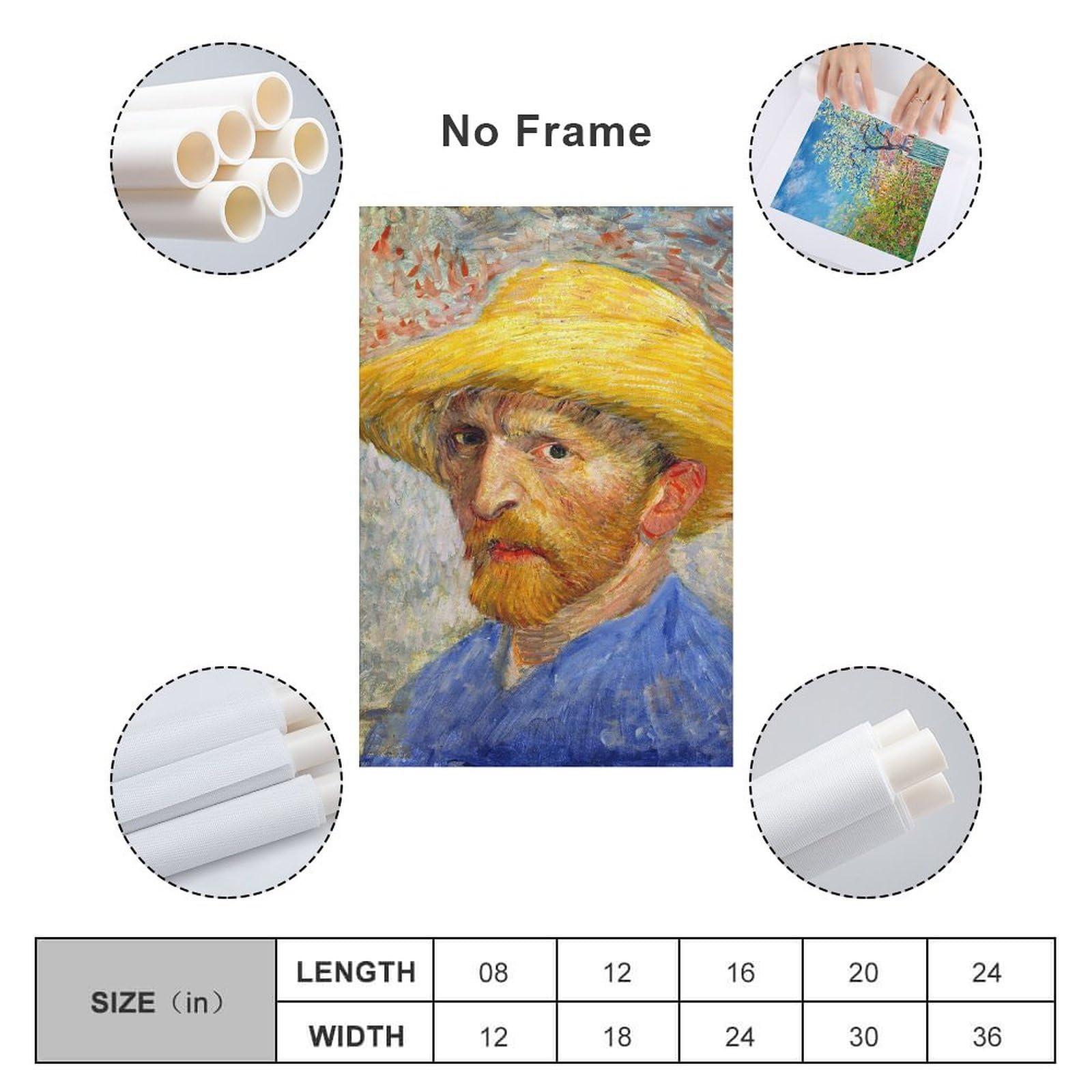 Amazon.co.jp: Van Gogh フィンセント・ファン・ゴッホ 『麦わら帽子