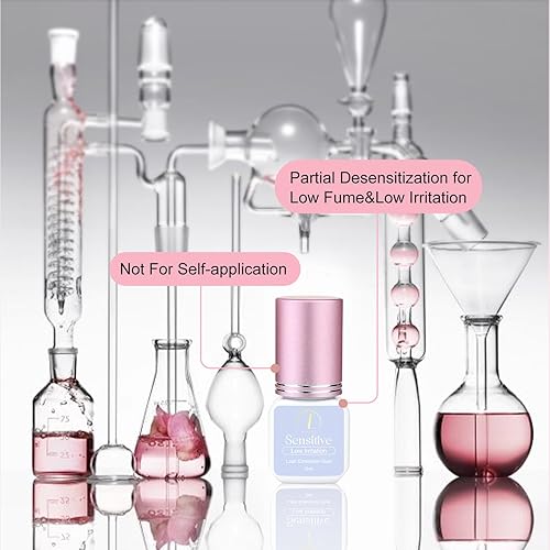 Miniatura 6 de ALLOVE Pegamento de extensión de pestañas sensibles 3-5S, tiempo de secado, pegamento de extensión de pestañas de bajo humo, 3-4 semanas, pegamento
