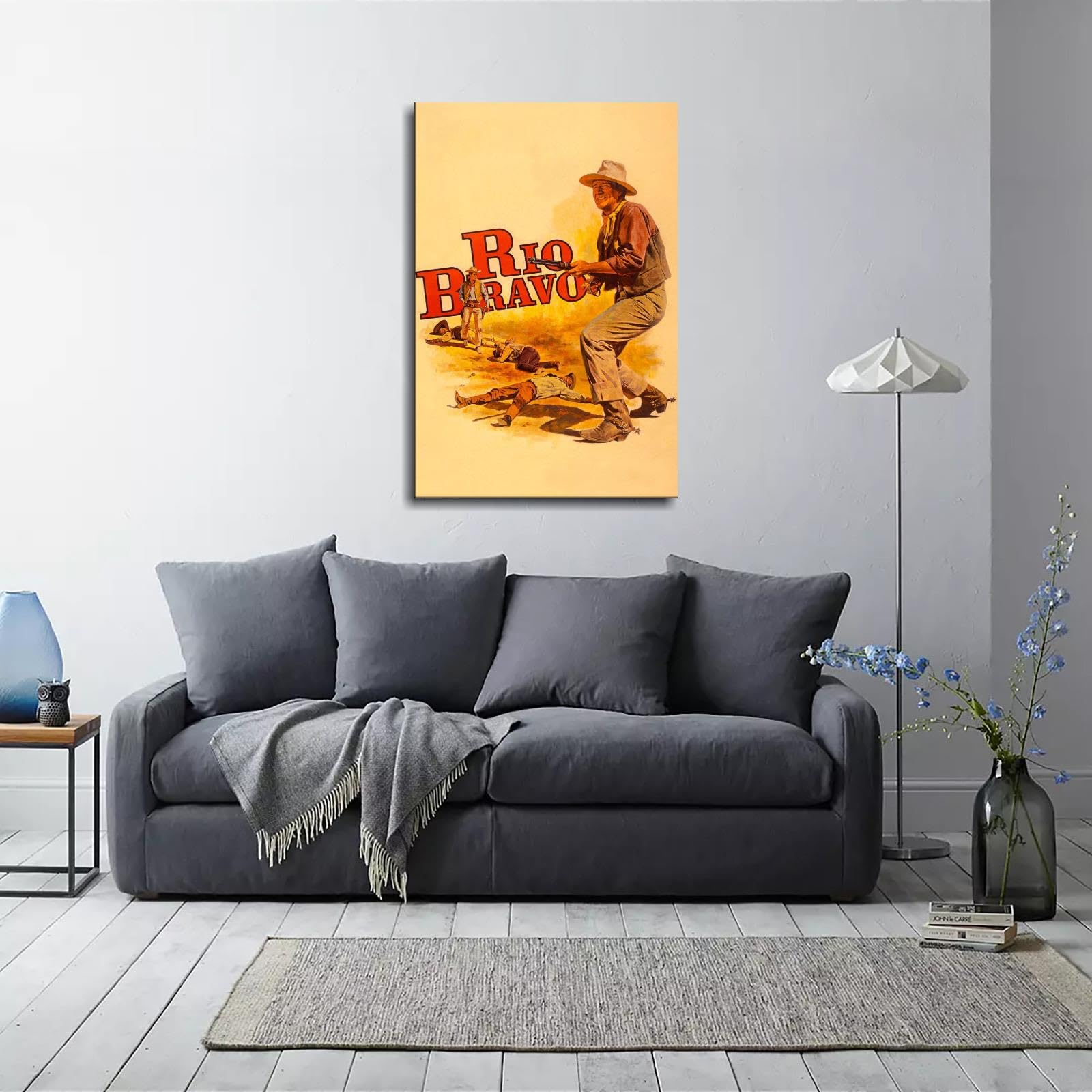 Affiche De Film Rio Bravo - Poster Cinéma 50x65cm - Qualité Haute Définition