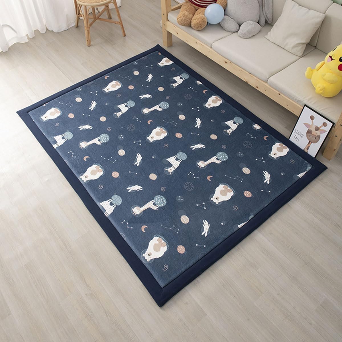 Single tree forest Alfombras - Alfombras Salon - Alfombras Infantiles Grandes, Decoración del Salón Dormitorio Habitación de los Niños -Starry Sky Paradise-120 * 150cm