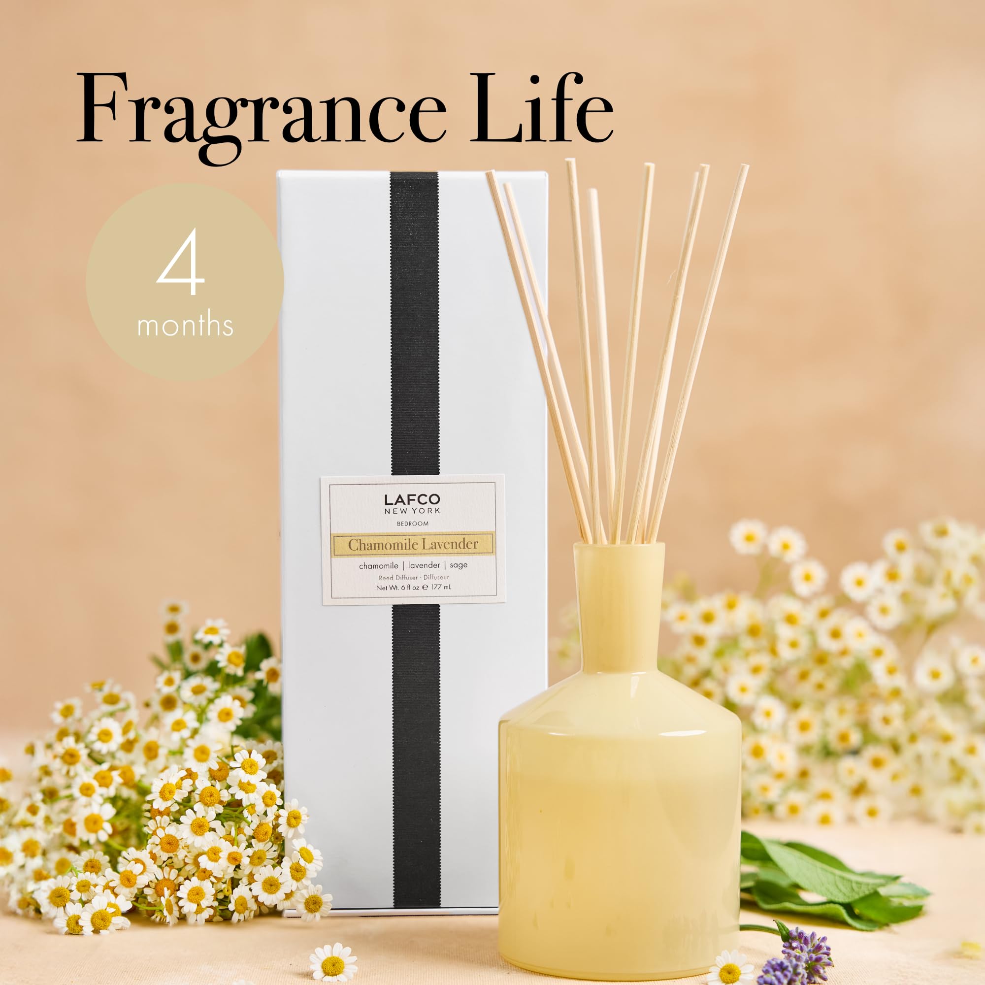 LAFCO Chamomile Lavender リードディフューザーセット Amazon.com: LAFCO New York Classic Reed Diffuser, Chamomile